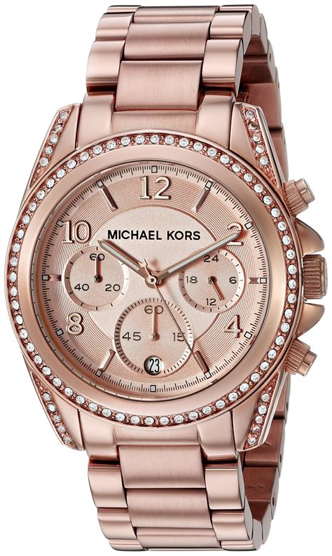 michael kors horloge rose goud|michael kors rose gold watch.